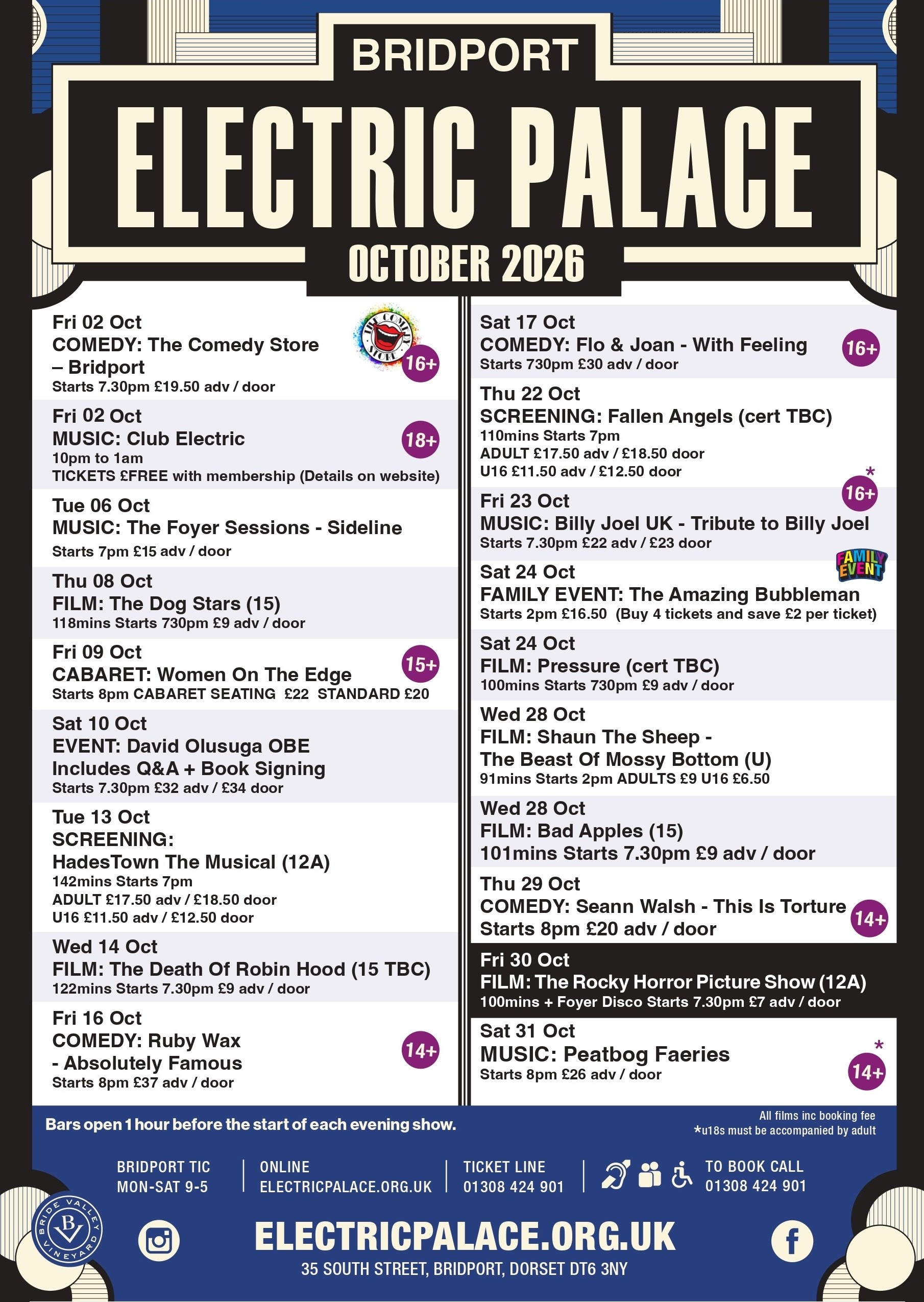 OCTOBER 2026 PROGRAMME