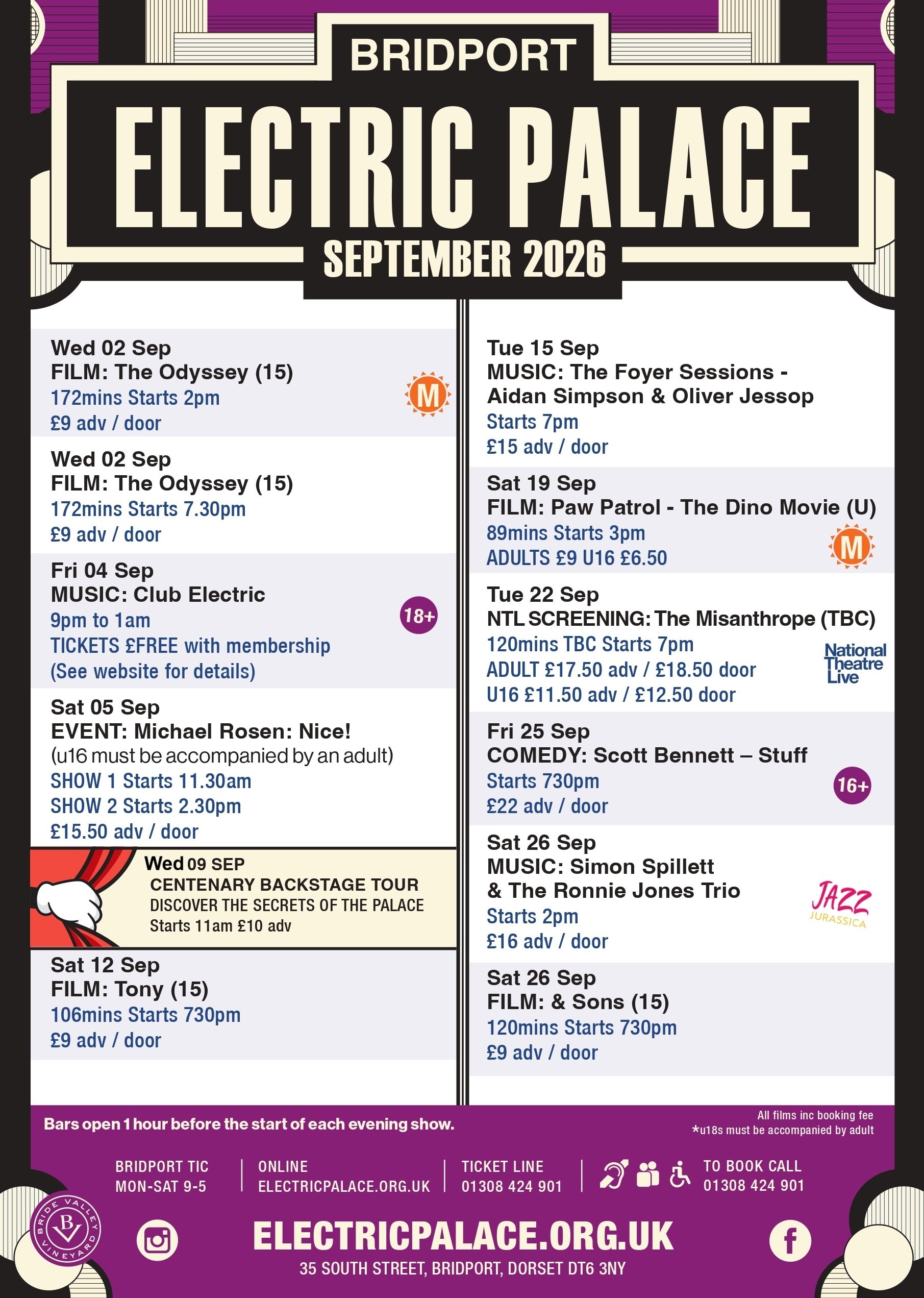 SEPTEMBER 2026 PROGRAMME